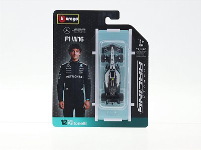 Fórmula 1 Mercedes AMG W16 Kimi Antonelli 2025 1:64 Bburago