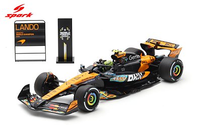 Fórmula 1 McLaren MCL39 Lando Norris World Champion Abu Dhabi 2025 1:12 Spark