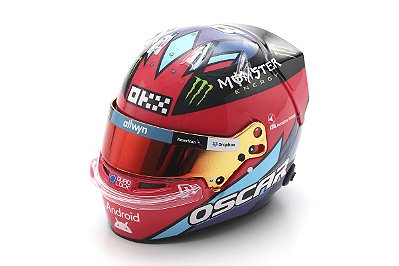 Capacete Oscar Piastri McLaren F1 Team GP Las Vegas 2025 1:5 Spark
