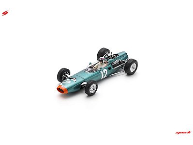 Fórmula 1 BRM P261 No.12 Jackie Stewart Winner GP Mônaco 1966 1:18 Spark