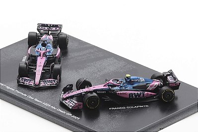 Set Fórmula 1 BWT Alpine F1 A525 P. Gasly & F. Colapinto Abu Dhabi GP 2025 1:64 Spark