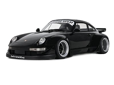*** PRÉ-VENDA *** Porsche 911 RWB Black AUT 2012 1:18 GT Spirit Preto PV12996