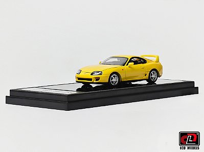 Toyota Supra A80 1:64 LCD Models Amarelo