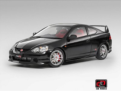 *** PRÉ-VENDA *** Honda Integra Type R DC5 1:18 LCD Models Preto PV13007
