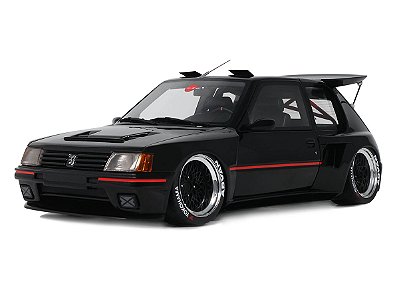 Peugeot 205 Khyzyl Saleem 2018 1:18 OttOmobile Preto