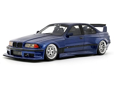 BMW E36 LTO Sedan Turbo Khyzyl Saleem 2023 1:18 OttOmobile Azul