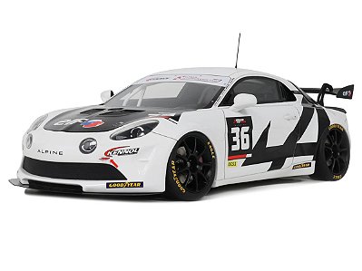 Alpine A110 GT4 + Ultimate GT Endurance Cup 2024 1:18 OttOmobile Branco