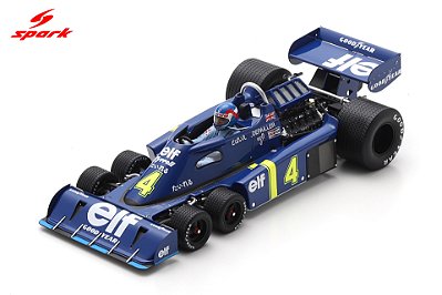 Fórmula 1 Tyrrell P34 No.4 Patrick Depailler 2nd Japanese GP 1976 1:18 Spark