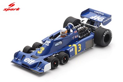 Fórmula 1 Tyrrell P34 No.3 Jody Scheckter 5th GP Holanda 1976 1:18 Spark