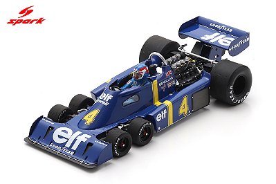 Fórmula 1 Tyrrell P34 No.4 Patrick Depailler 2nd Sweden GP 1976 1:18 Spark