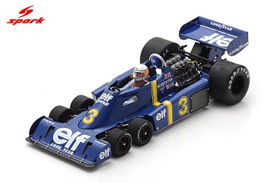 Fórmula 1 Tyrrell P34 No.3 Jody Scheckter Winner Sweden GP 1976 1:18 Spark
