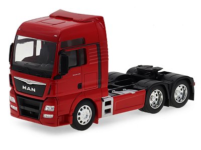 Caminhão MAN TGX 6X4 1:32 Welly Vermelho