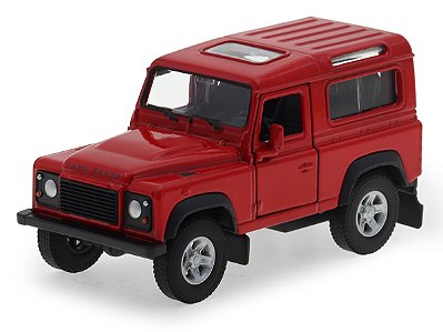 Land Rover Defender 90 2015 1:36 Welly Vermelho