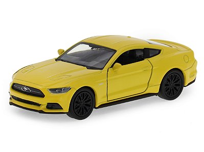 Ford Mustang GT 2015 1:36 Welly Amarelo