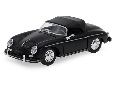 Porsche 356A Speedster 1956 1:24 Welly Preto