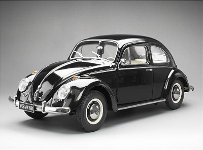 Volkswagen Fusca Beetle Saloon 1961 1:12 Sunstar Preto