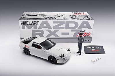Mazda Savanna RX-7 (FC3S) TAKAHASHI RYOSUKE c/ figura 1:18 Whelart Branco