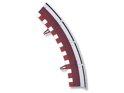Acabamento Lateral com barreira para Curvas R2 45° 04 unidades 1:32 SCX