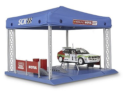 Cenário Autorama Slot Carro Rally Workshop Tent 1:32 SCX