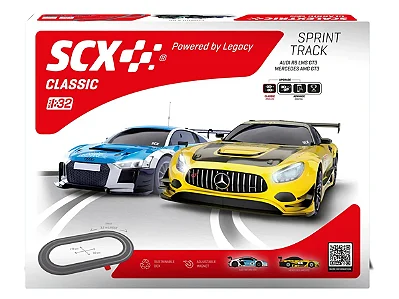 Autorama Sprint Track Classic 3,32 metros com 2 carros 1:32 SCX
