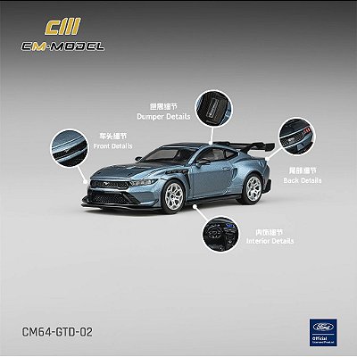 *** PRÉ-VENDA *** Ford GTD 1:64 CM Model Azul PV13007