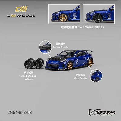 Subaru Varis BRZ ARISING-1 1:64 CM Model Azul