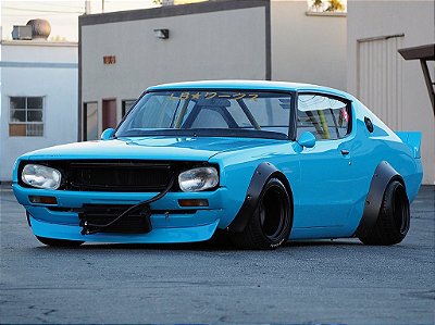 Nissan Skyline GT-R (KPGC110) Kenmeri Liberty Walk 1972 1:43 Solido Azul