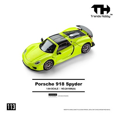 Porsche 918 Spyder 1:64 Trends Hobby Verde