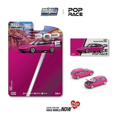 Honda Civic EG6 ENIGMA 1:64 POP RACE Rosa