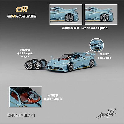 Pagani Imola 1:64 CM Model Azul
