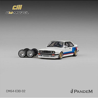Pandem M3 E30 1:64 CM Model Branco