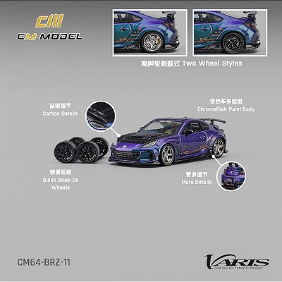 Subaru BRZ Varis 1:64 CM Model ChromaFlair