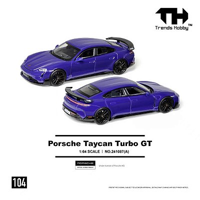 Porsche Taycan Turbo GT 1:64 Trends Hobby Purple