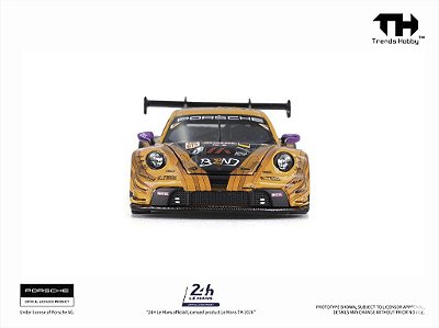 *** PRÉ-VENDA *** Porsche 911 GT3 R EMA Motorsport Winner 24Hs LeMans 2024 LMGT3 1:64 Trends Hobby PV13007