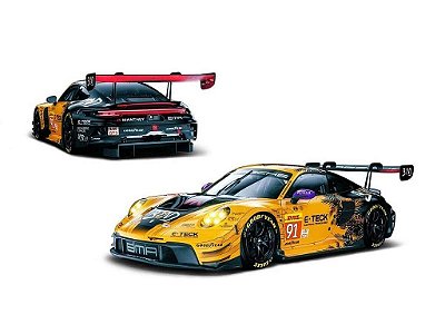 Porsche 911 GT3 R EMA Motorsport Winner 24Hs LeMans 2024 LMGT3 1:64 Trends Hobby