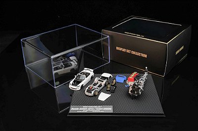 Display Set Honda S2000 AP2 1:64 + Motor 1:18 MOTORHELIX Exclusive