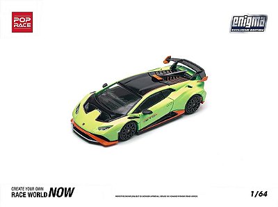 Lamborghini Huracan STO ENIGMA 1:64 POP RACE Verde
