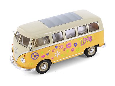 Volkswagen Kombi T1 Bus 1963 1:24 Welly Amarelo