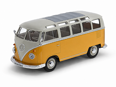 Volkswagen Kombi T1 Bus 1963 1:24 Welly Amarelo