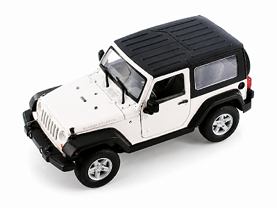 Jeep Wrangler Rubicon SoftTop 2007 1:24 Welly Branco