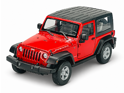 Jeep Wrangler Rubicon SoftTop 2007 1:24 Welly Vermelho