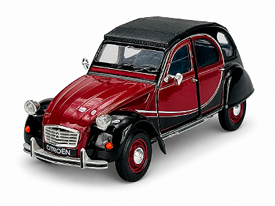 Citroen 2CV 6 Charleston 1:24 Welly Vermelho