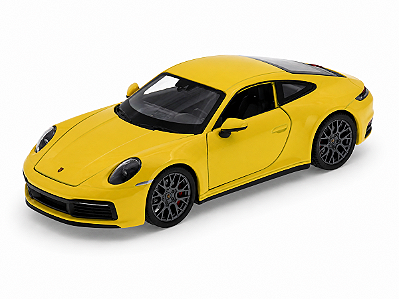 Porsche 911 Carrera 4S 1:24 Welly Amarelo