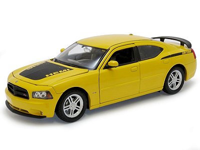 Dodge Charger Daytona R/T 2006 1:24 Welly Amarelo
