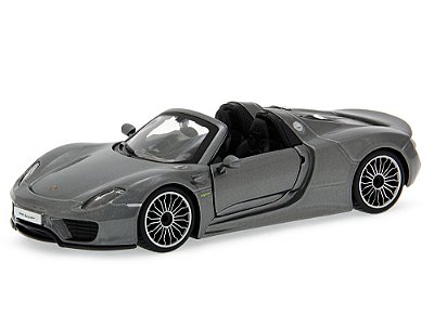 Porsche 918 Spyder 1:24 Bburago Cinza
