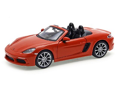 Porsche 718 Boxster Bburago 1:24 Laranja