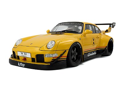 Porsche RWB Bodykit Cinderella 2023 1:18 Solido Amarelo