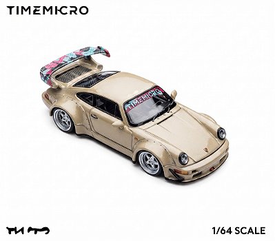 *** PRÉ-VENDA *** 964 RWB 1:64 TimeMicro Bege