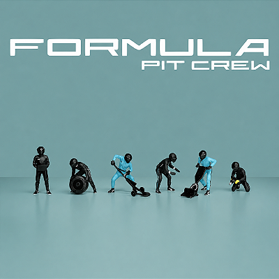 Fórmula Pit Crew Figures Team Black 1:64 American Diorama