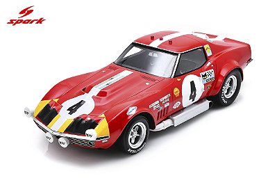Corvette C3 No.4 Le Mans 24H 1968 1:18 Spark